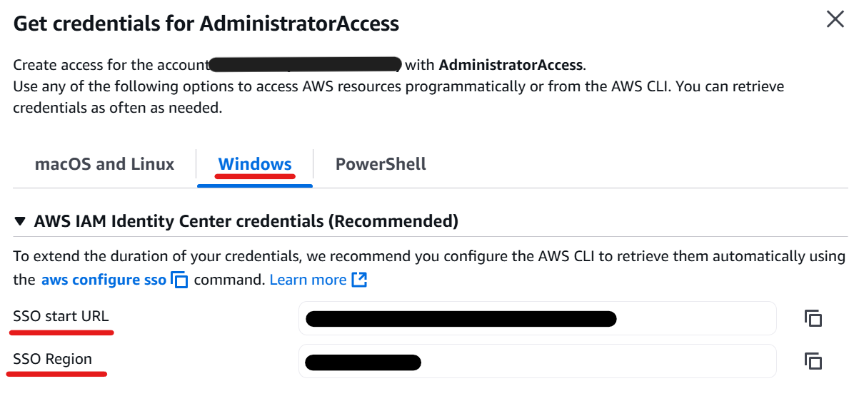 Credentials Screen