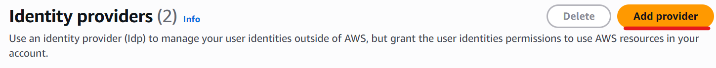 Identity providers