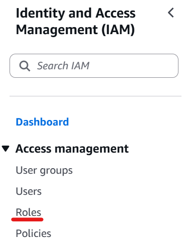 Side bar on IAM