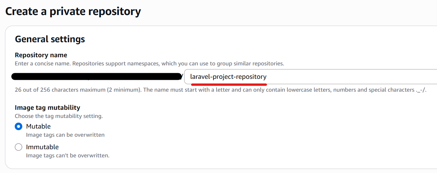 Repository creation