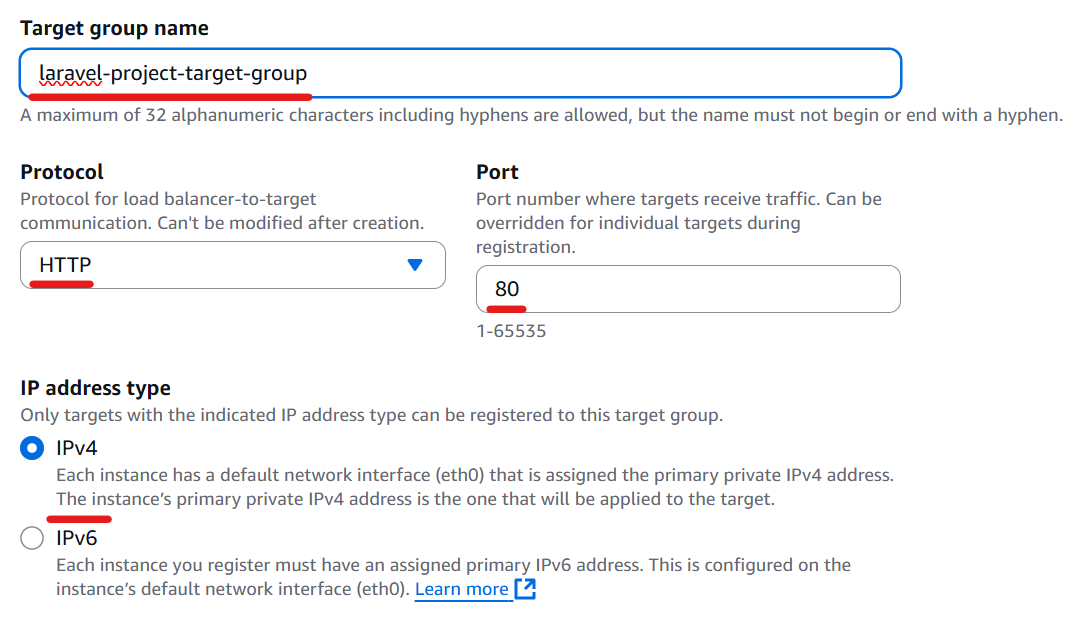 Target group creation2