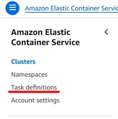ECS on AWS Management Console