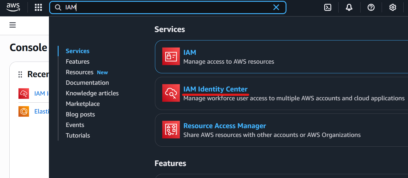How to access IAM Identity Center