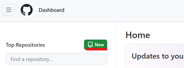 New Repository Button