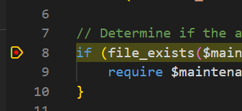 Execution Stopped at Breakpoint