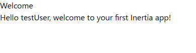 Welcome page
